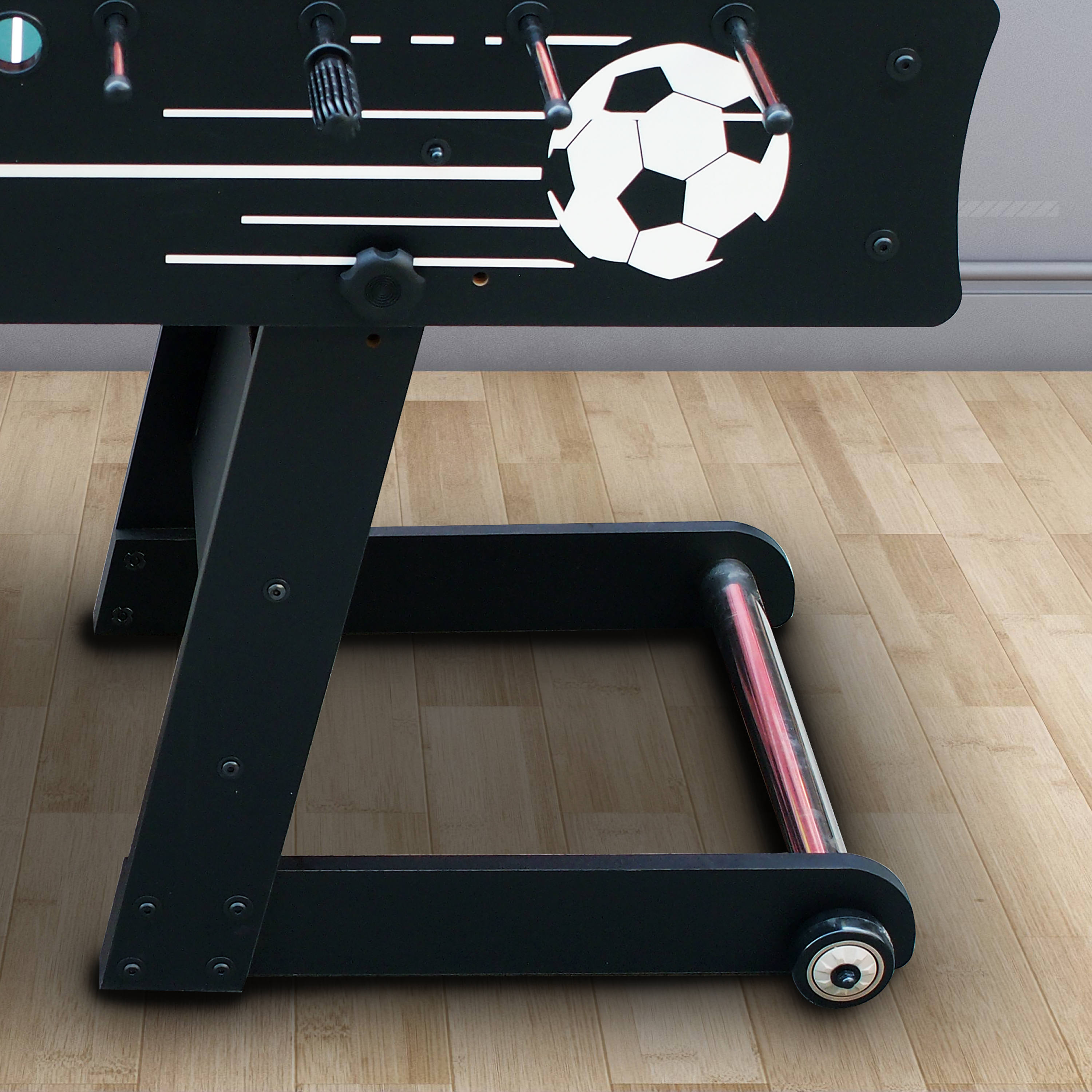 Cougar Scorpion Kick folding Football Table - Black