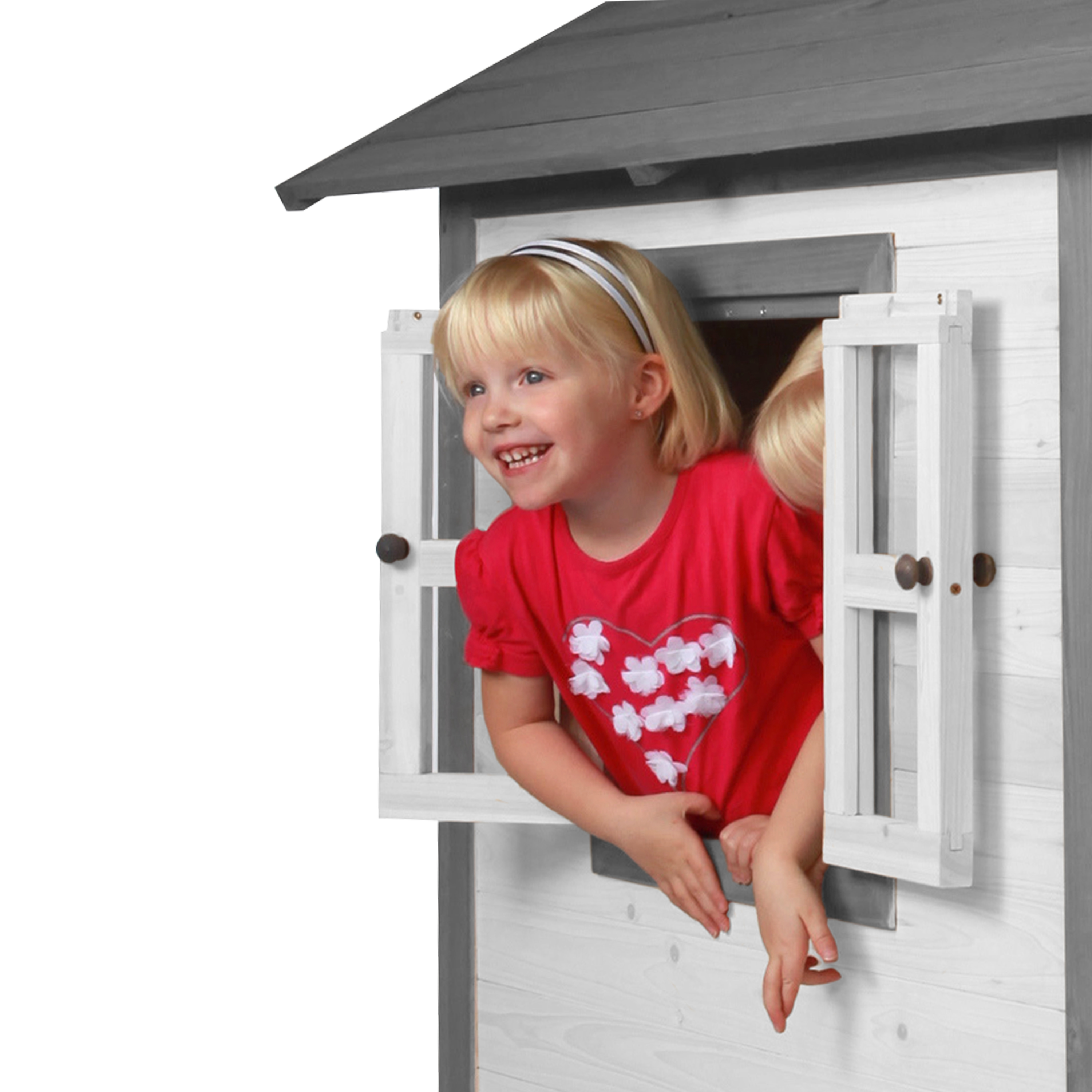 Lodge XL Playhouse Classic - Grey Slide