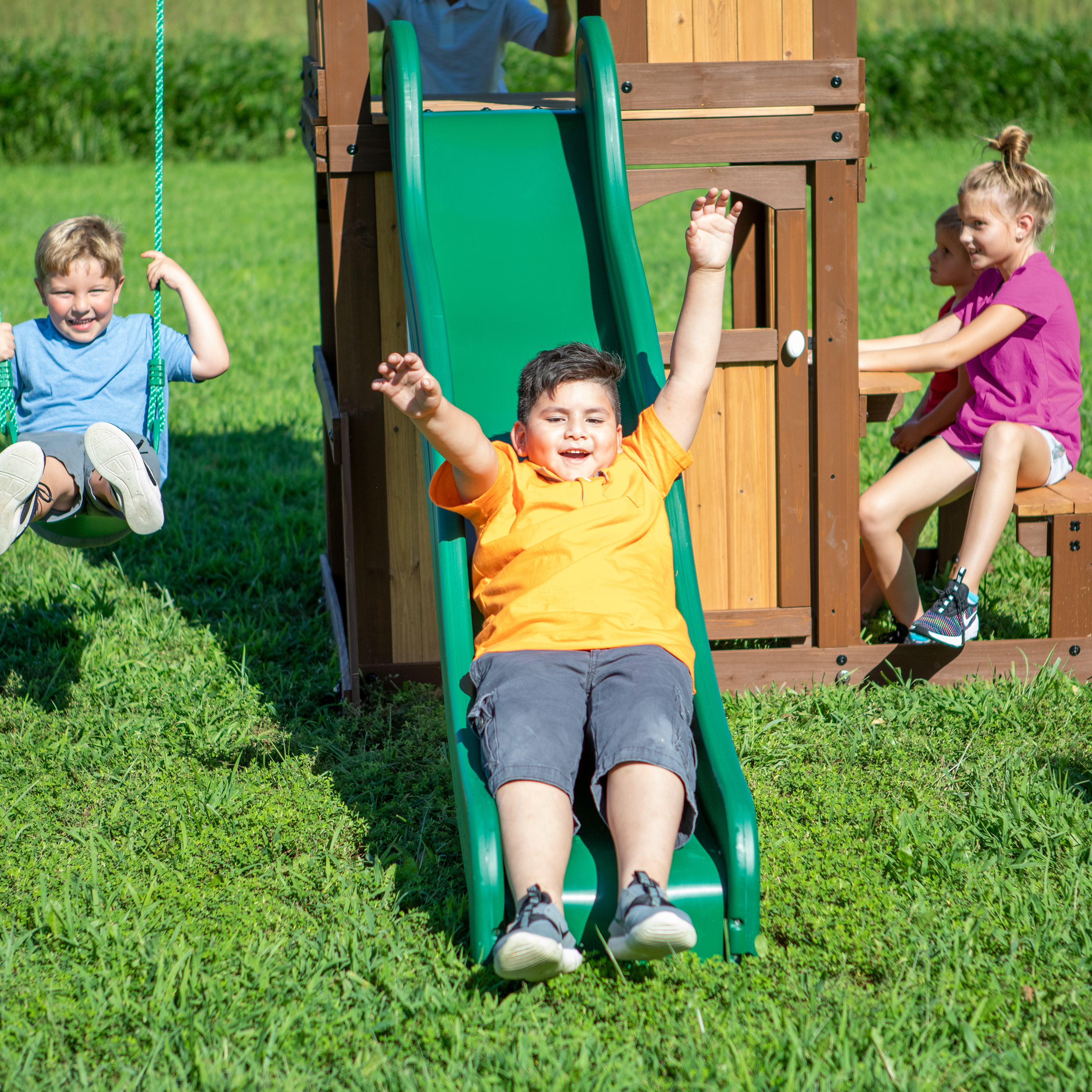 Lakewood Swing Set with Slide 