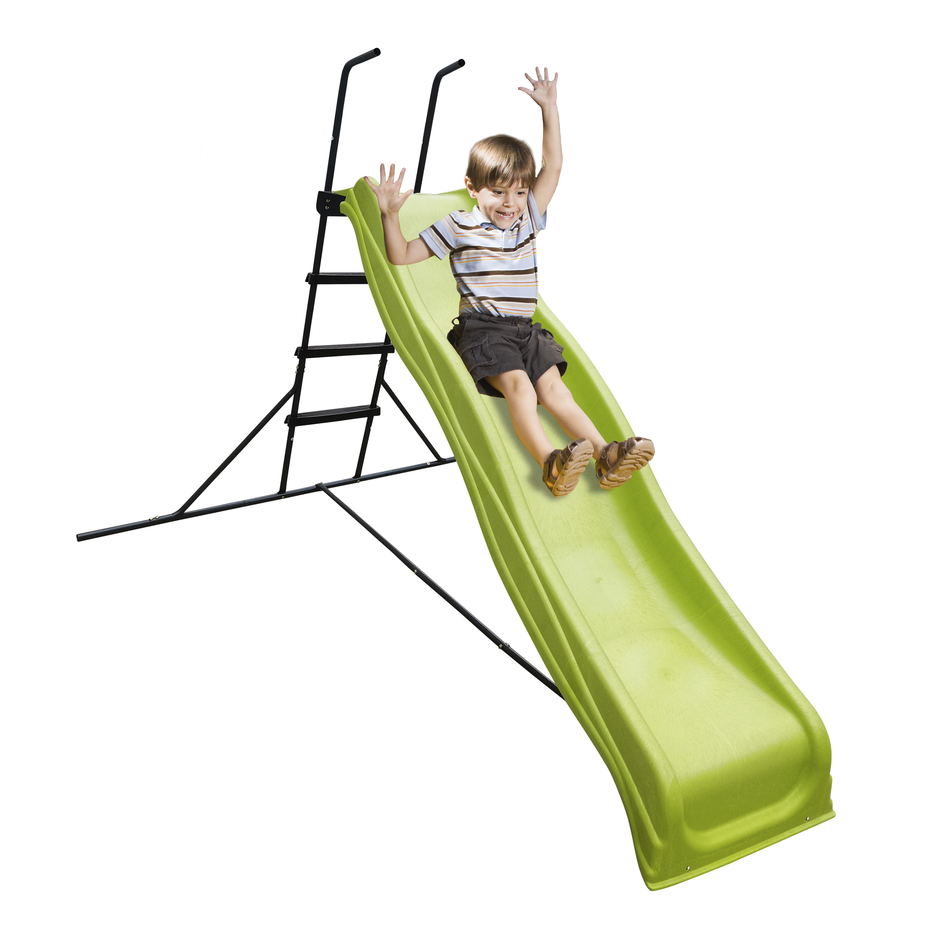 Freestanding Slide 220cm Lime Green/anthracite