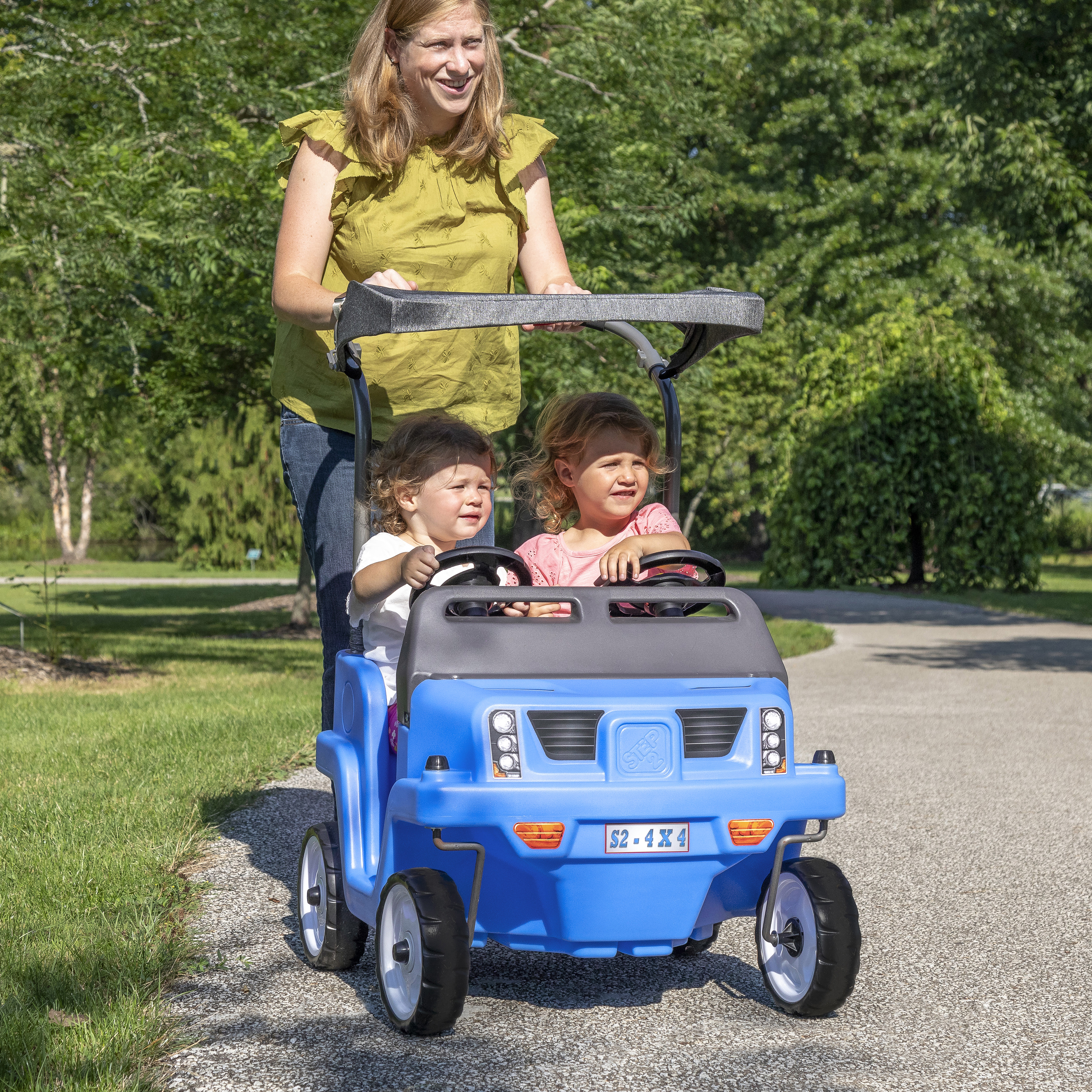 Side-By-Side Push Around SUV Voiture Enfant Porteur Auto en 