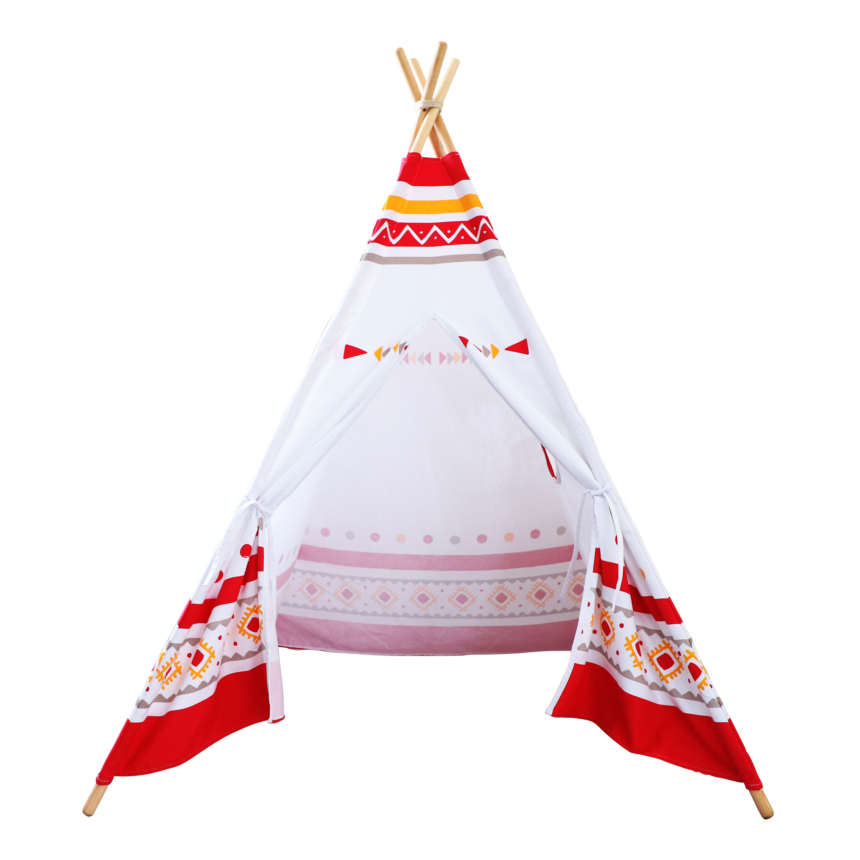 LED Teepee Tent Red / white