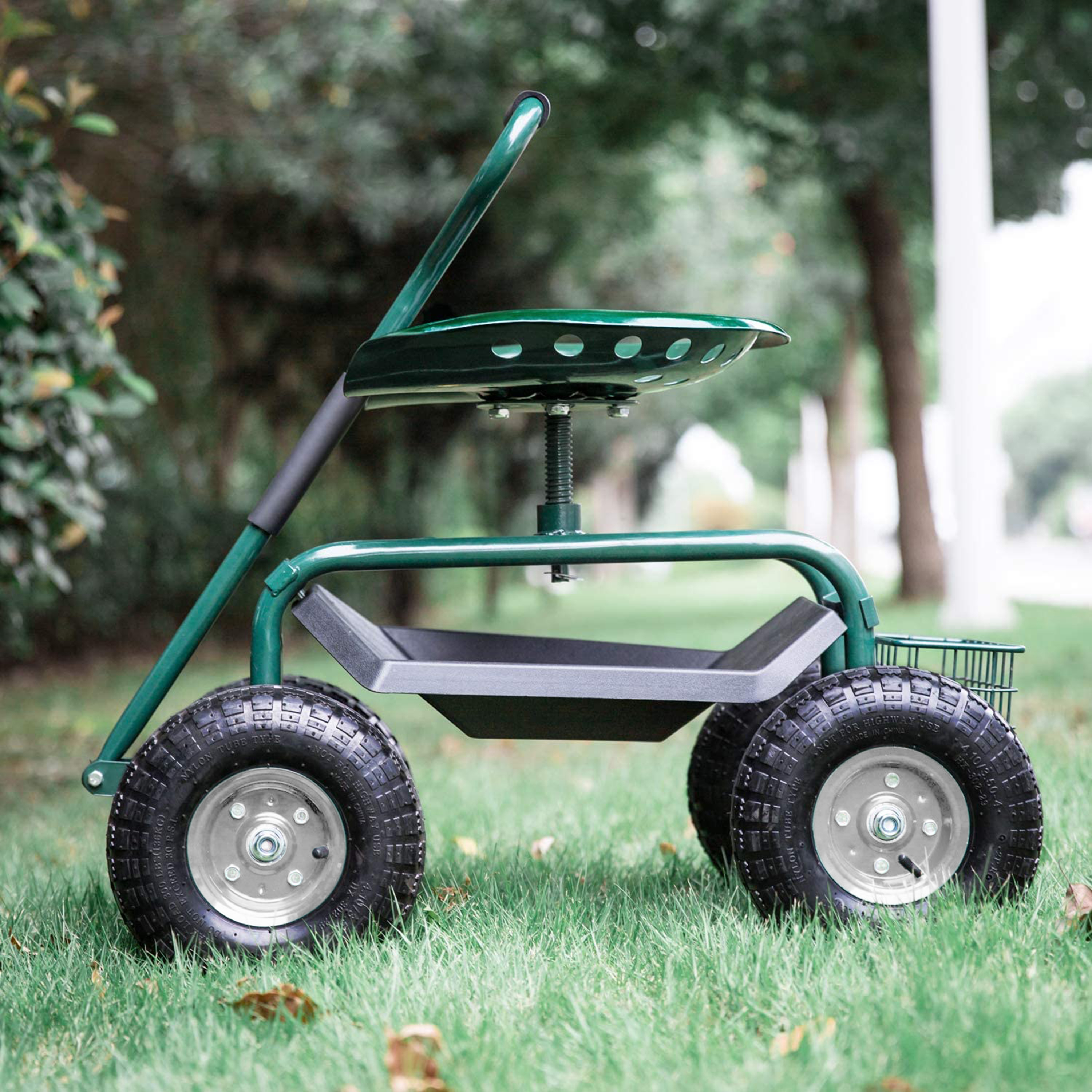 AG22 Rolling Garden Seat Green