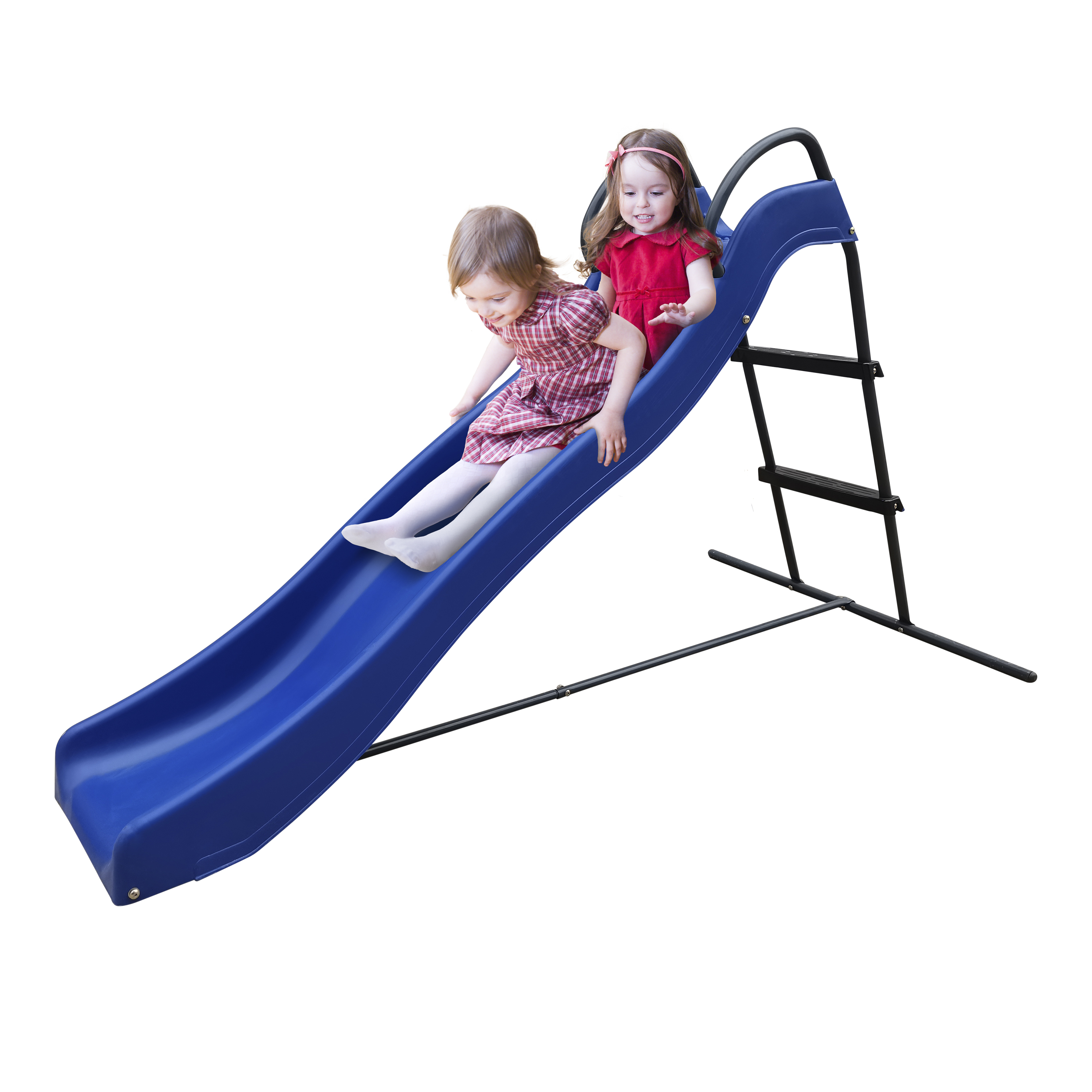 AXI Freestanding Slide with water connection 180cm - Blue/Anthracite 