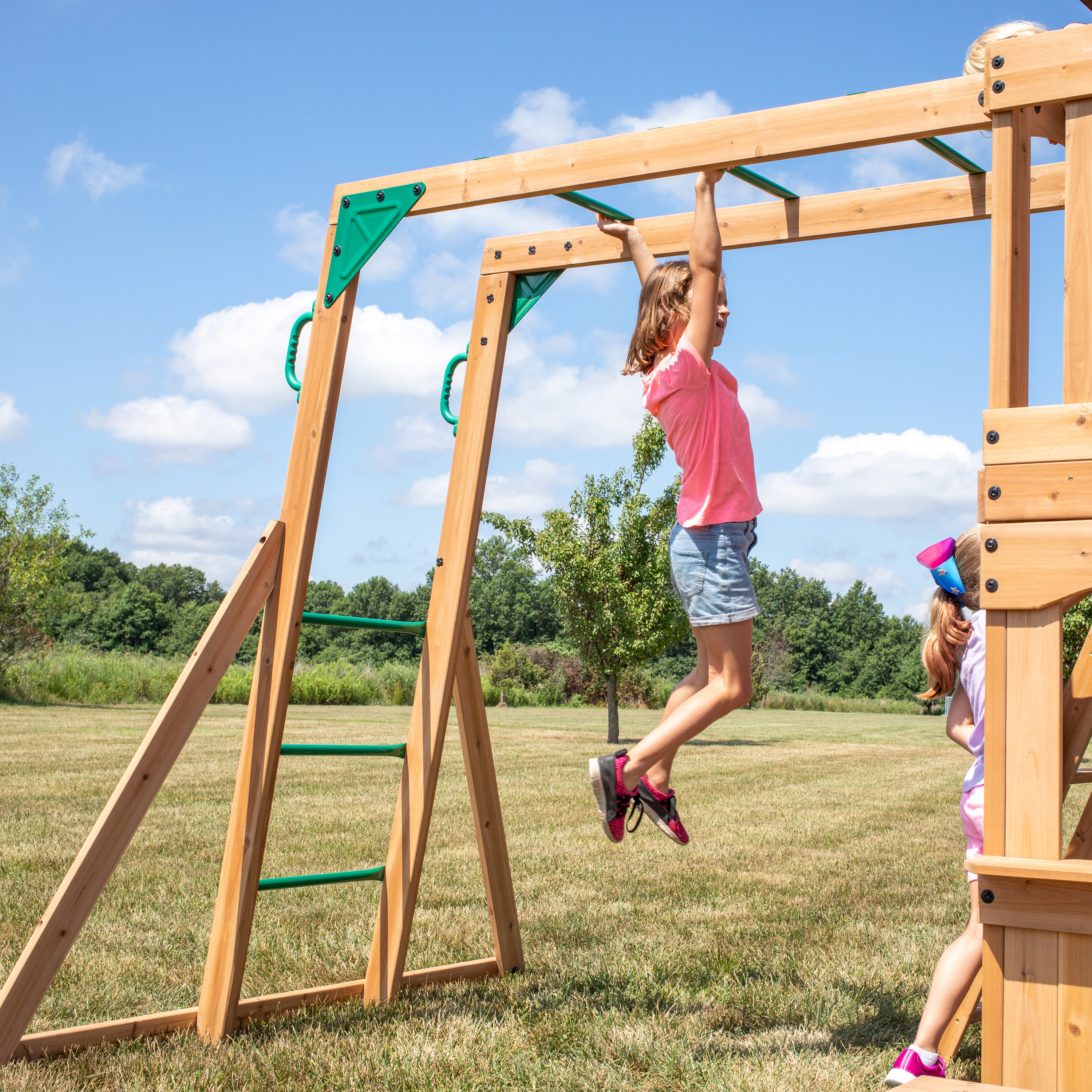 Montpelier Swing Set with Slide and Climbing frame