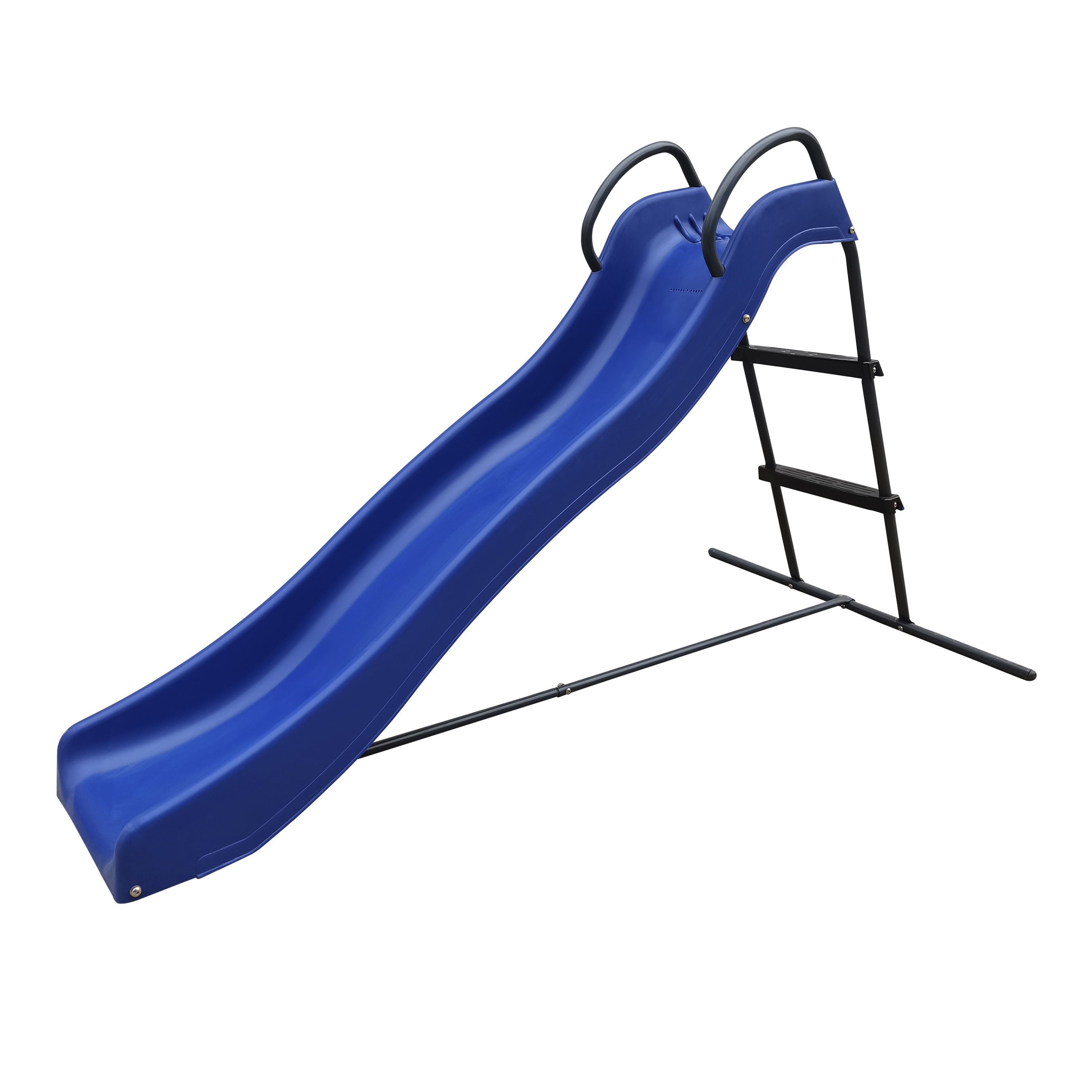 Freestanding Slide with water connection 180cm Blue/Anthracite